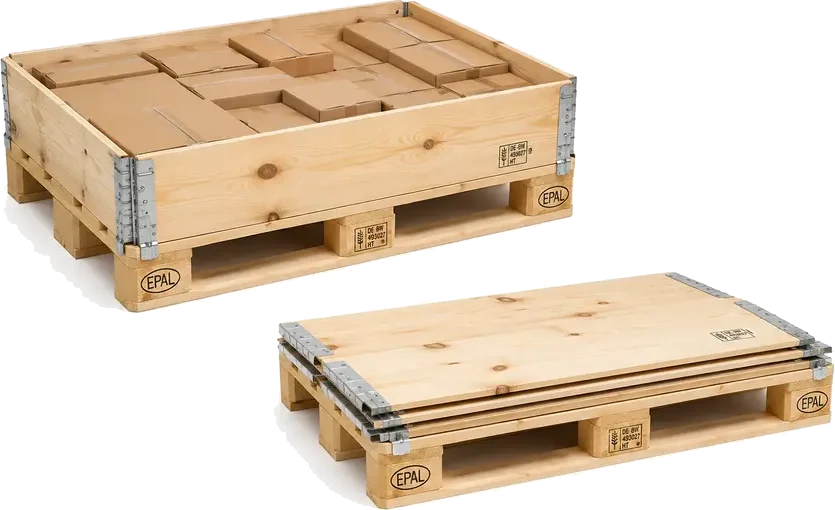Euro pallet collars and kits supplied at volume by U.S. Pallet & Crate in Houston, TX