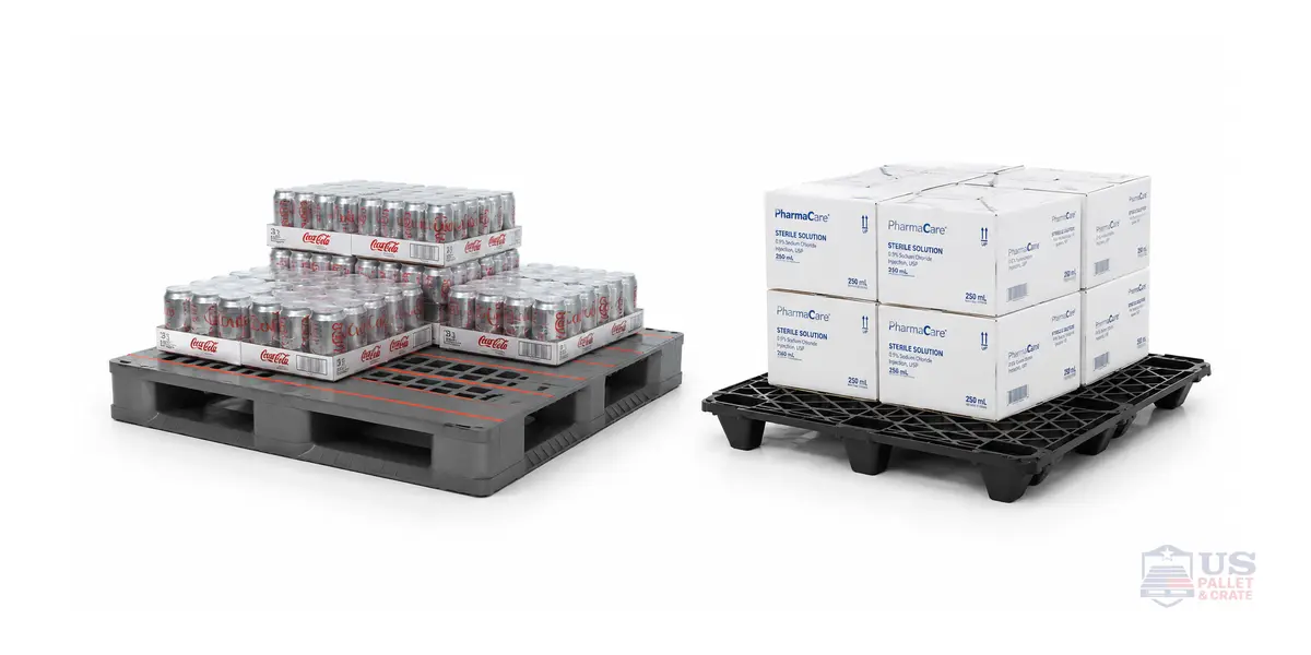 Plastic Pallet Supply manufactured to spec at the U.S. Pallet & Crate facility in Houston, TX